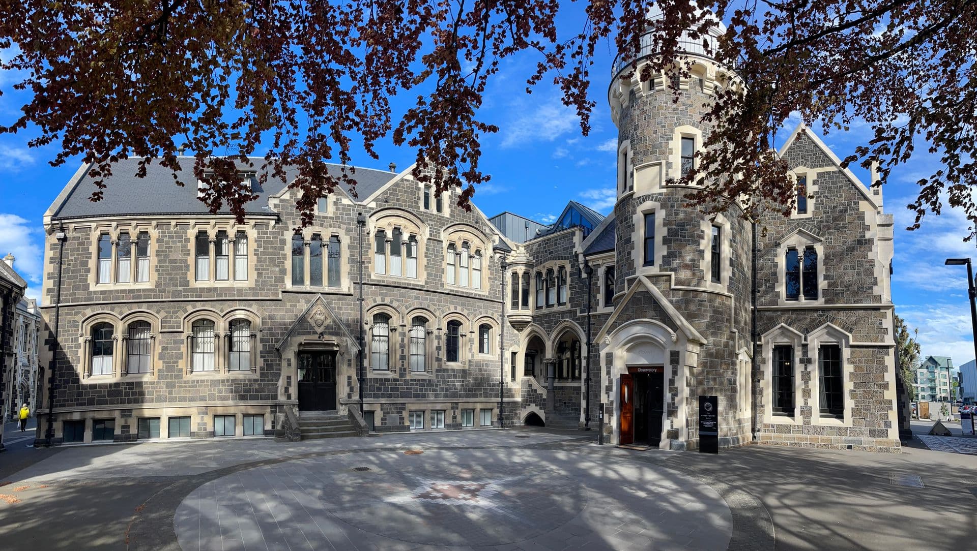 The Christchurch Arts Centre, a historic landmark building in Christchurch, New Zealand
